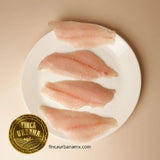 Pescado Cabrilla rayada sin piel, 4 filetes/400 g