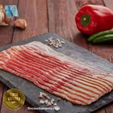 Carne de cerdo rosa orgánico Tocino delgado (250 g)