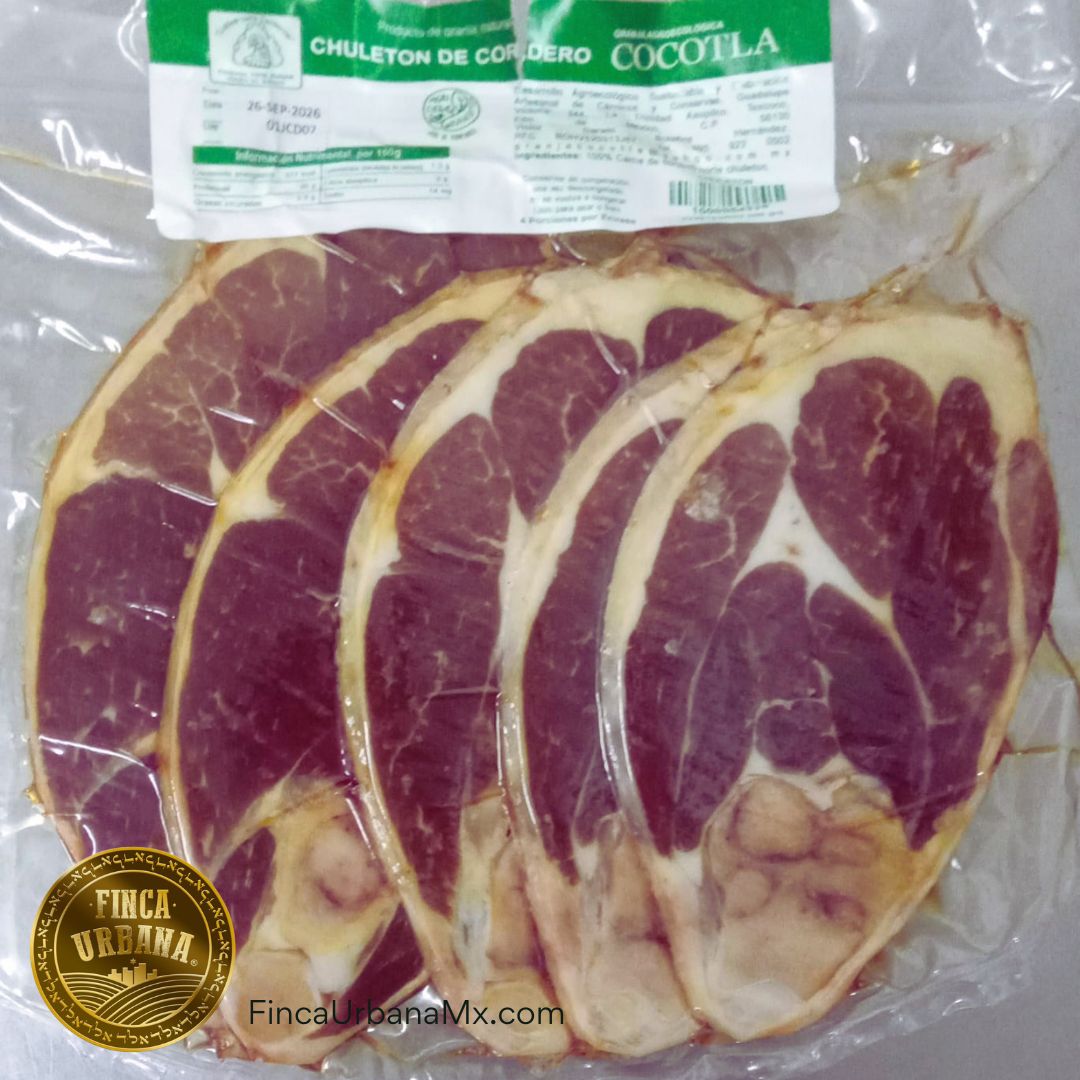 Chuletón de Cordero Orgánico, parte superior pierna Cocotla, 500g