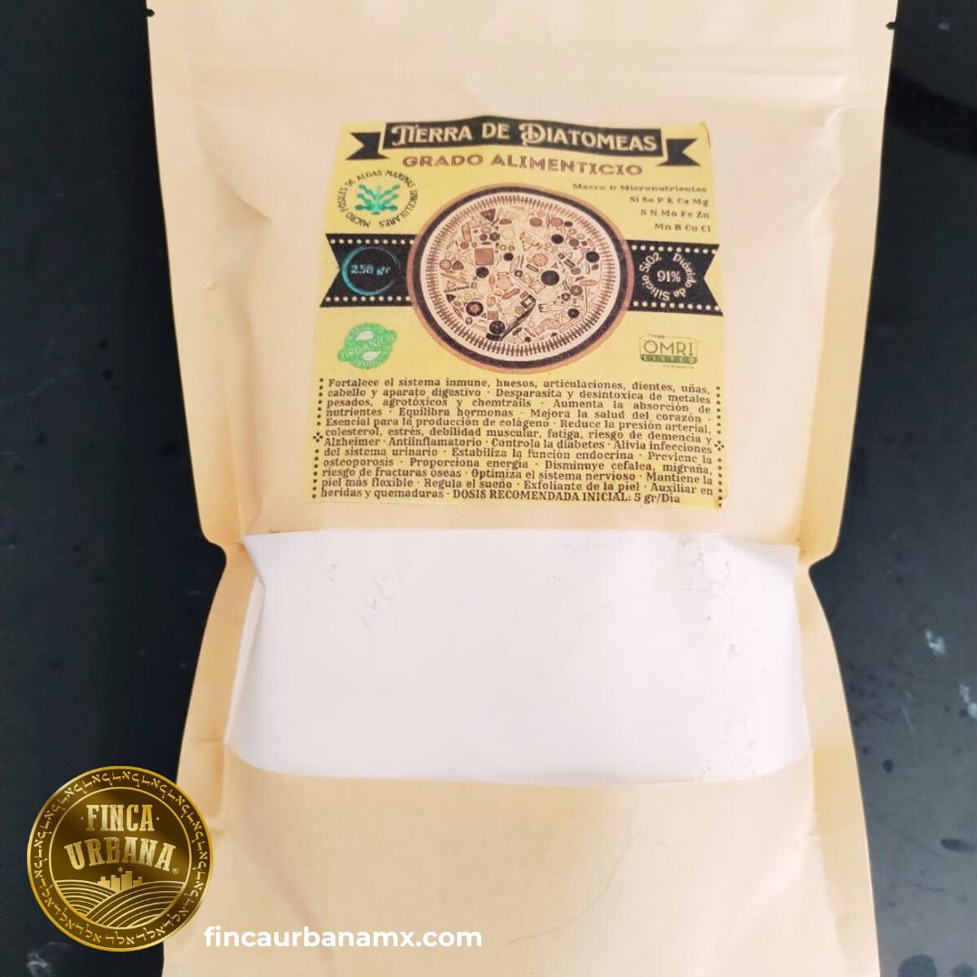 Tierra de diatomeas grado alimenticio (250g)