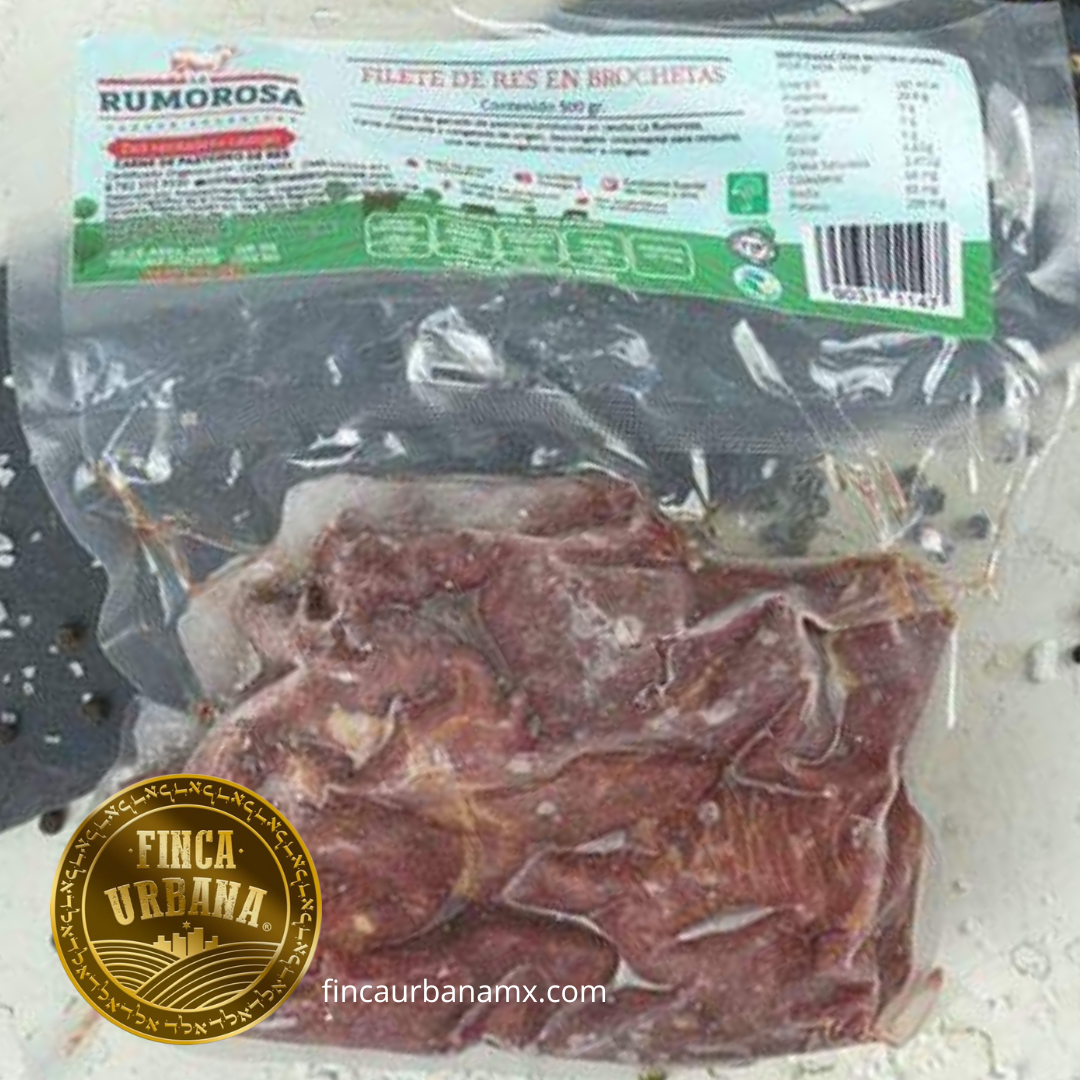 Arrachera de res orgánica (600 g)