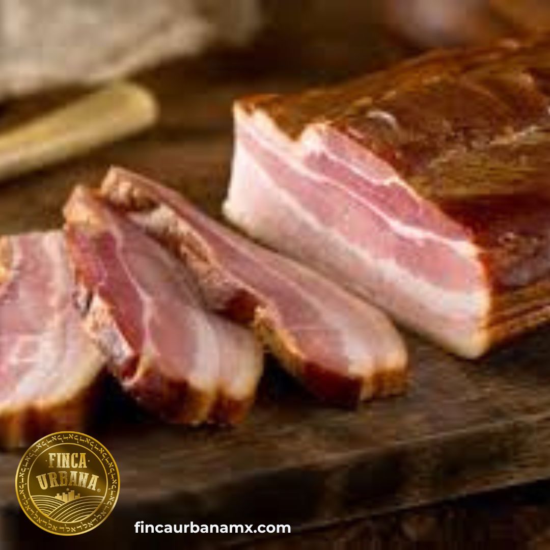 Carne de cerdo rosa Tocino grueso orgánico (500g)