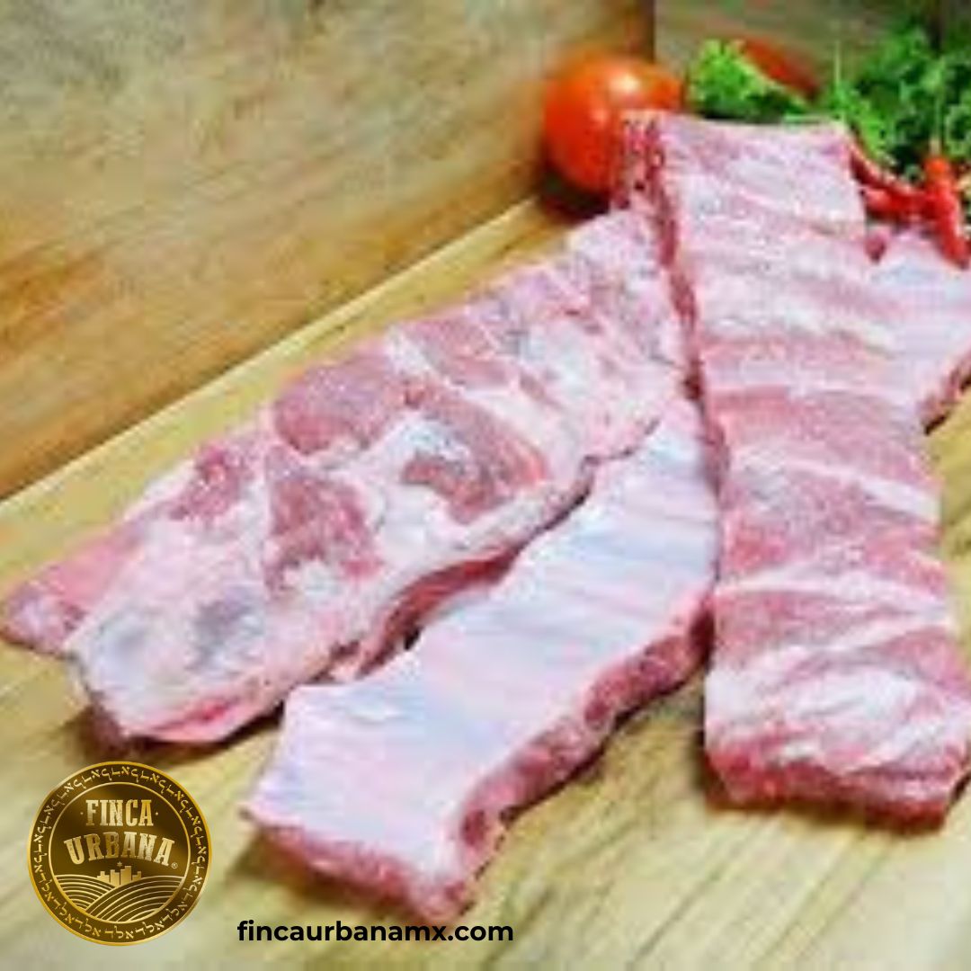 Carne de cerdo rosa Costilla orgánica (500 g)